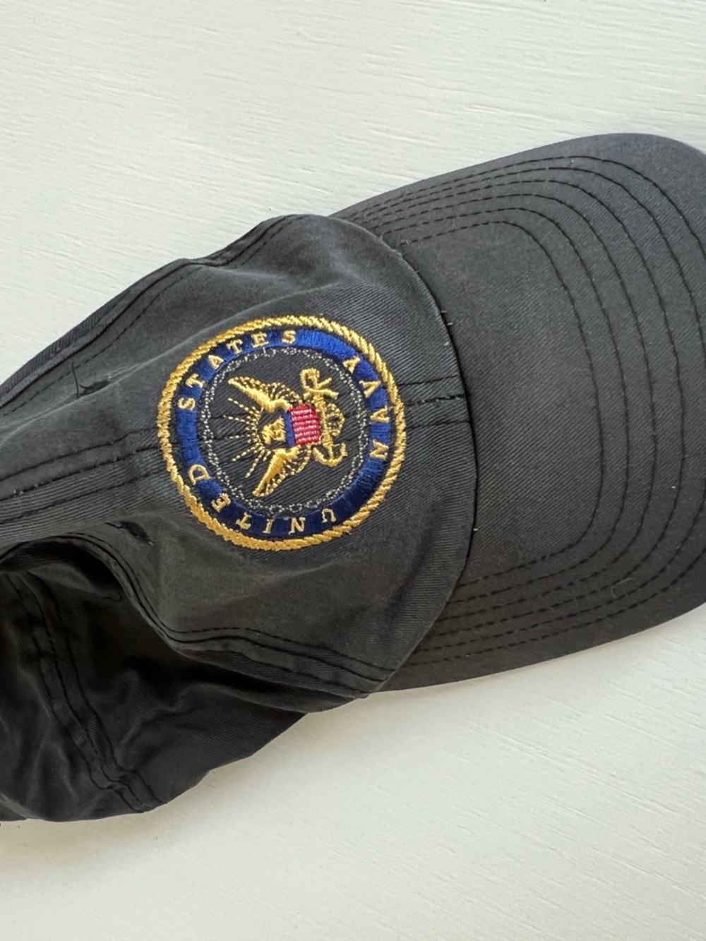Black United States Navy Embroidered Baseball Cap